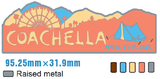 Coachella Music Festival Pin (Coral Sun)